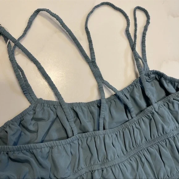 HALARA Sky Blue Ruched Dress - Picture 6 of 8